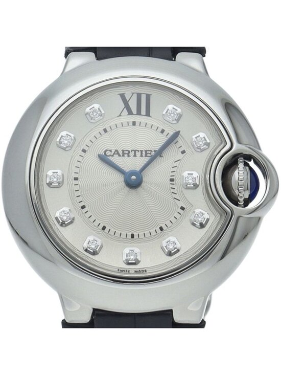 Cartier Ballon Blue de Watch 28 Diamond Box SS Leather Time main image 4
